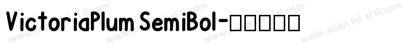VictoriaPlum SemiBol字体转换